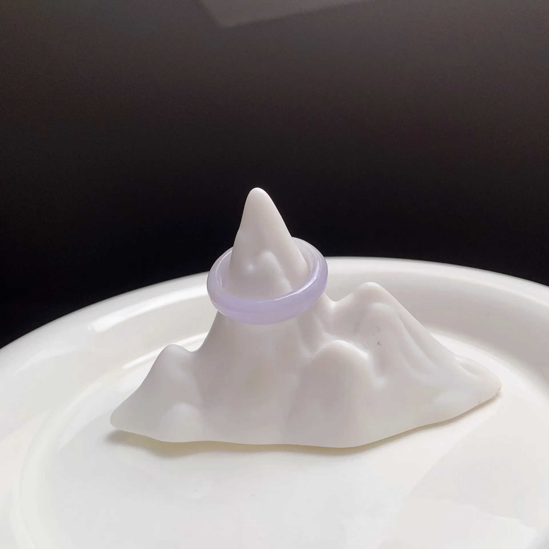 逢春紫翡翠戒圈