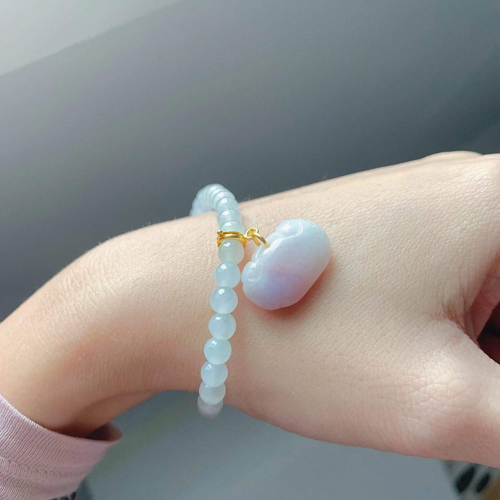 粉翡如意鎖隨意扣