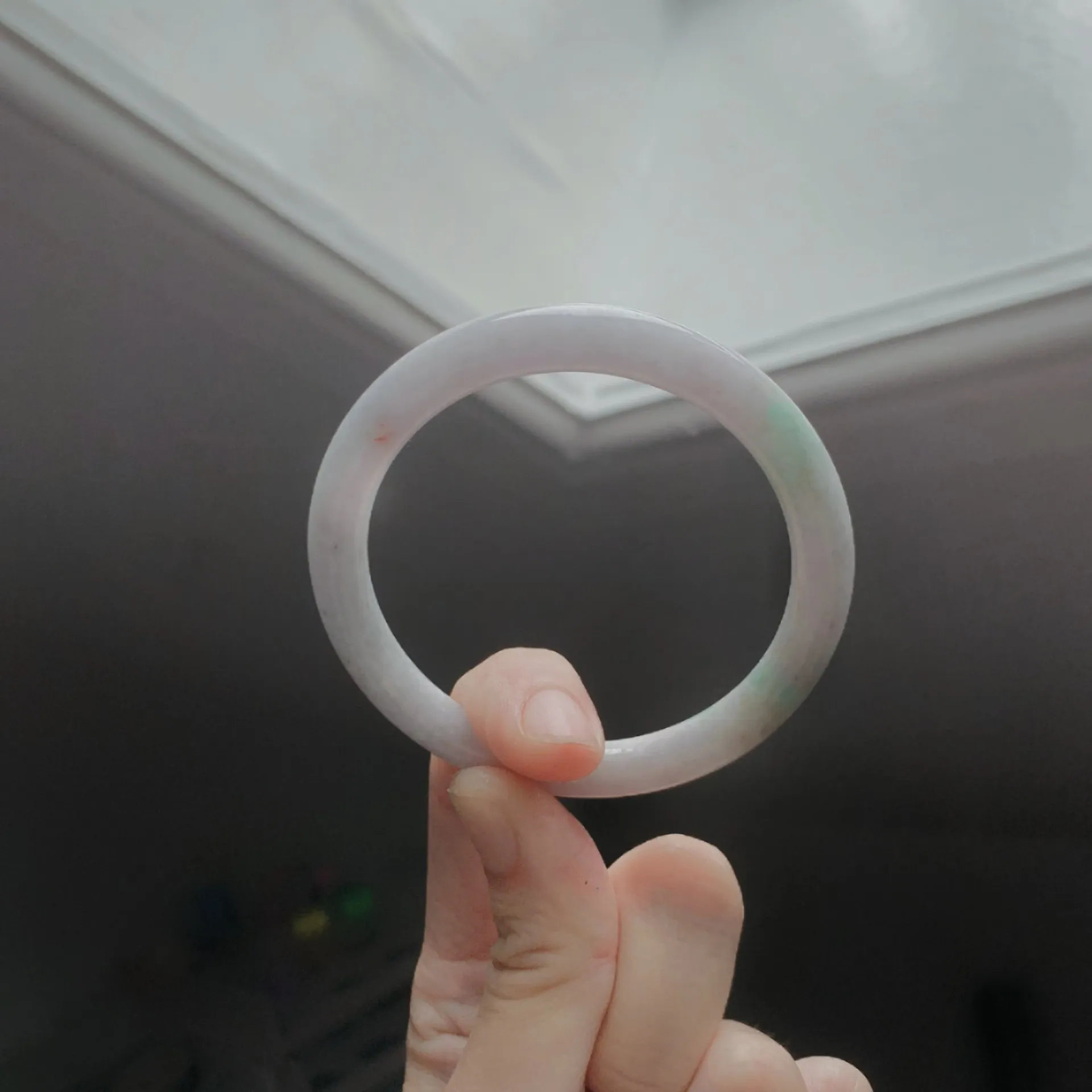 淺春彩灑金翡翠圓鐲
